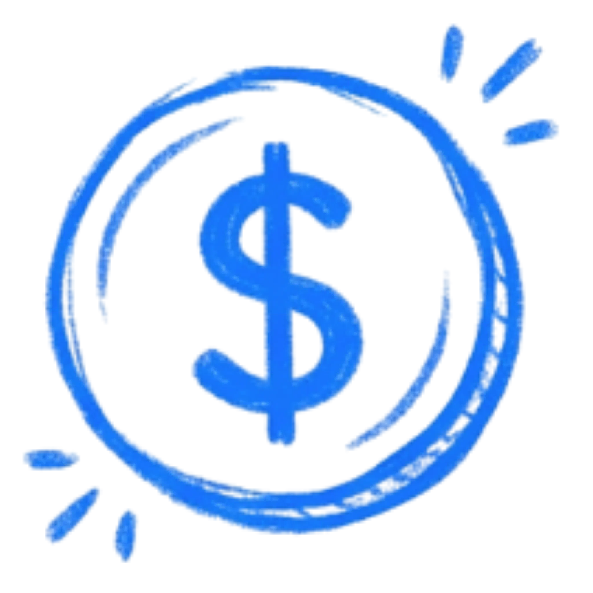 Blue coin representing docsmit price structure.